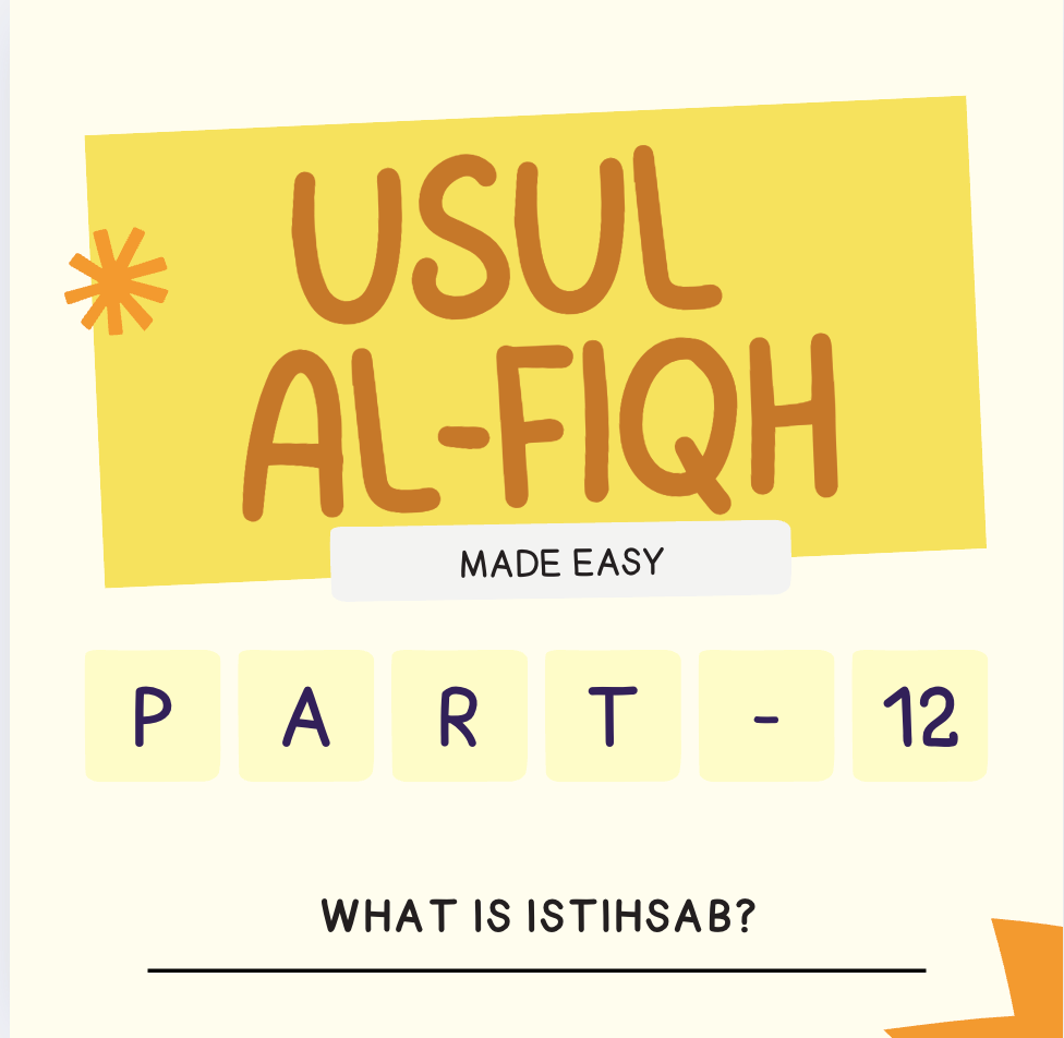 Usul-Al-Fiqh Made Easy (Part 12) - What is الاستصحاب (Istishab)?